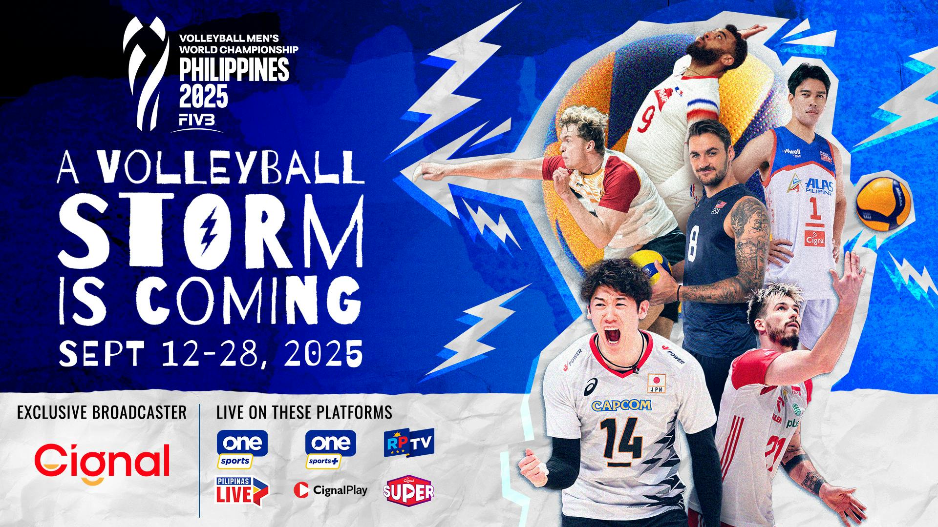 Cignal proudly presents the FIVB Men’s World Championship 2025